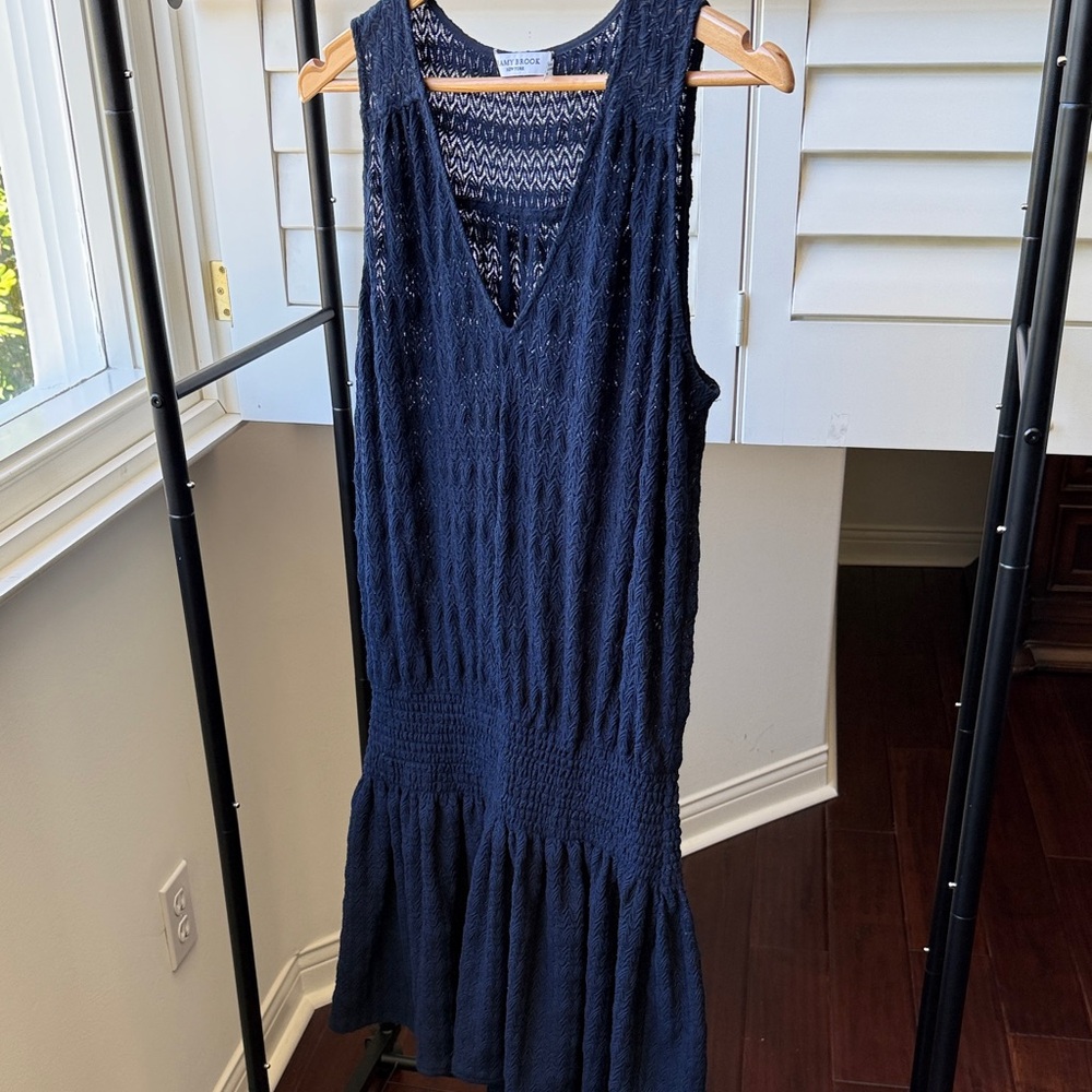 Ramy Brook Navy Sleeveless Mini Dress